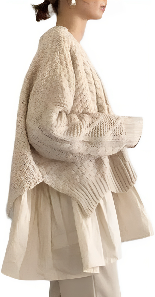 Carla - Apricot round neck sweater
