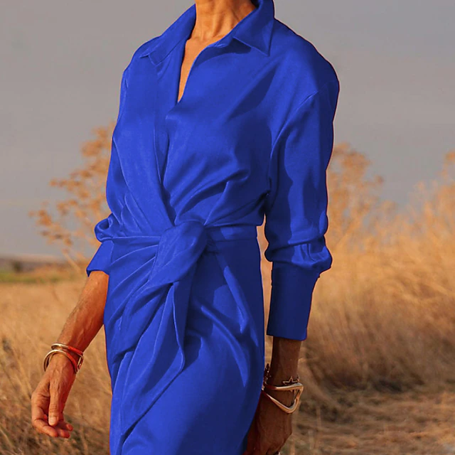 Women's shirt dress Evening dress