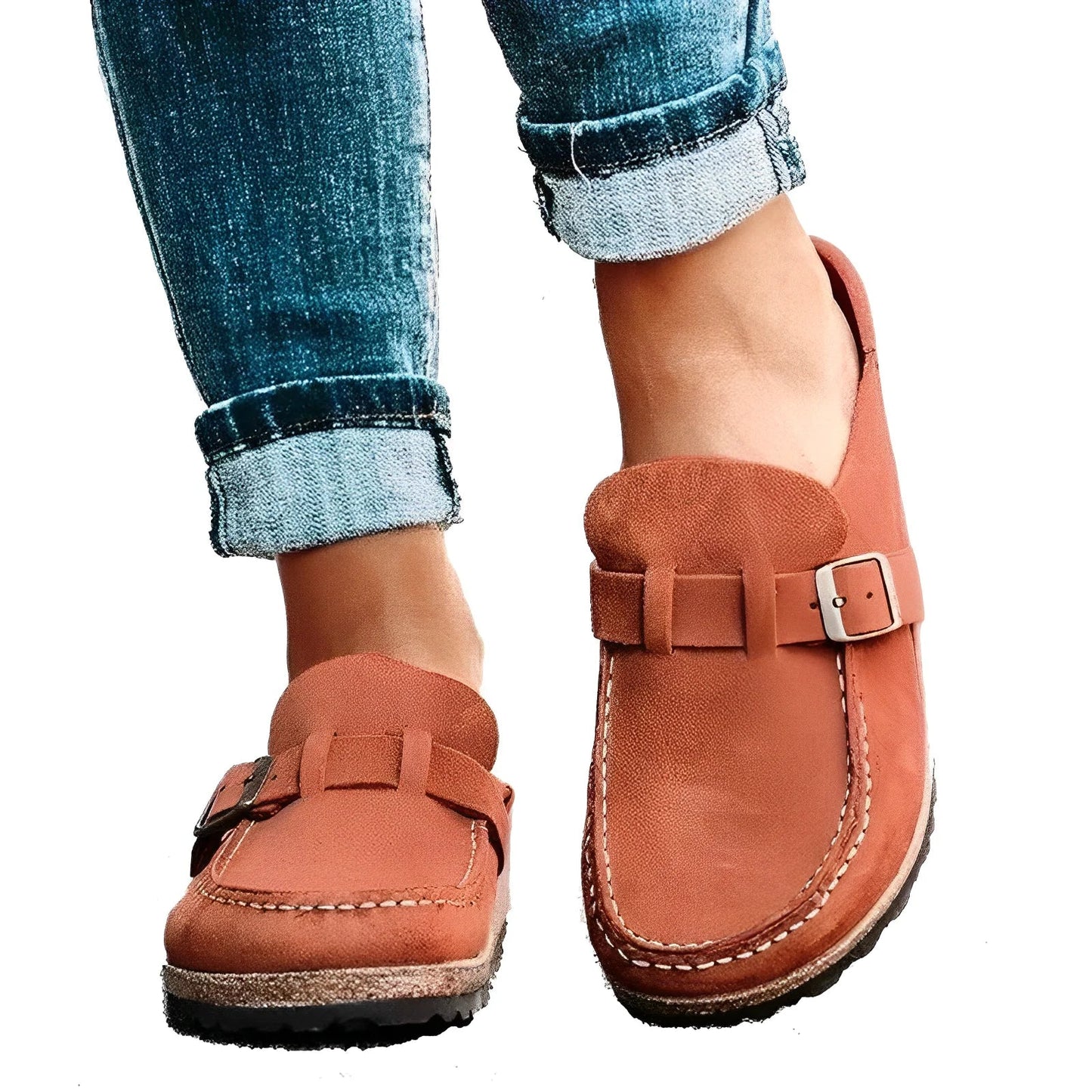 Luiz - Sandale en cuir vintage moderne