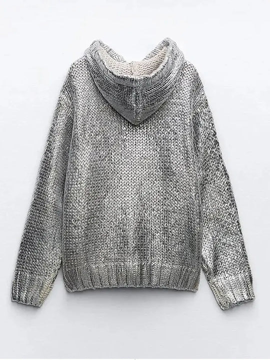 Metallic sweater for women