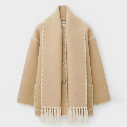Pamela - Hepburn Style Wool Cape Coat