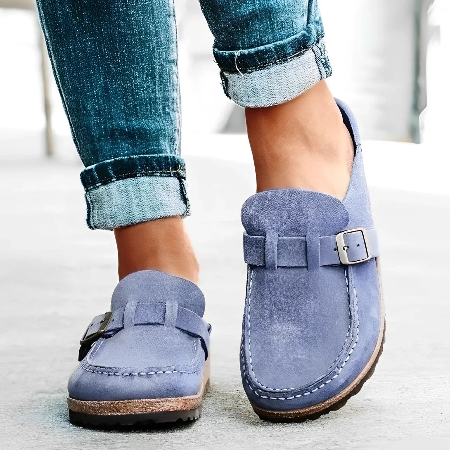 Luiz - Sandale en cuir vintage moderne
