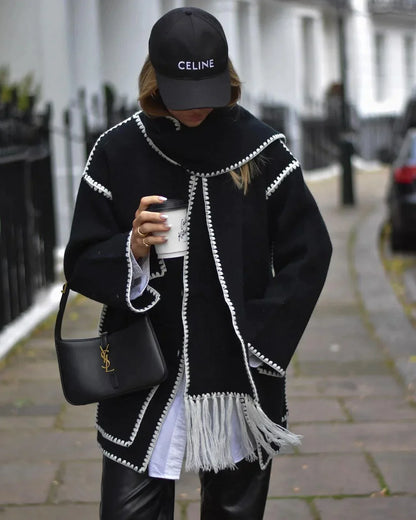 Pamela - Hepburn Style Wool Cape Coat