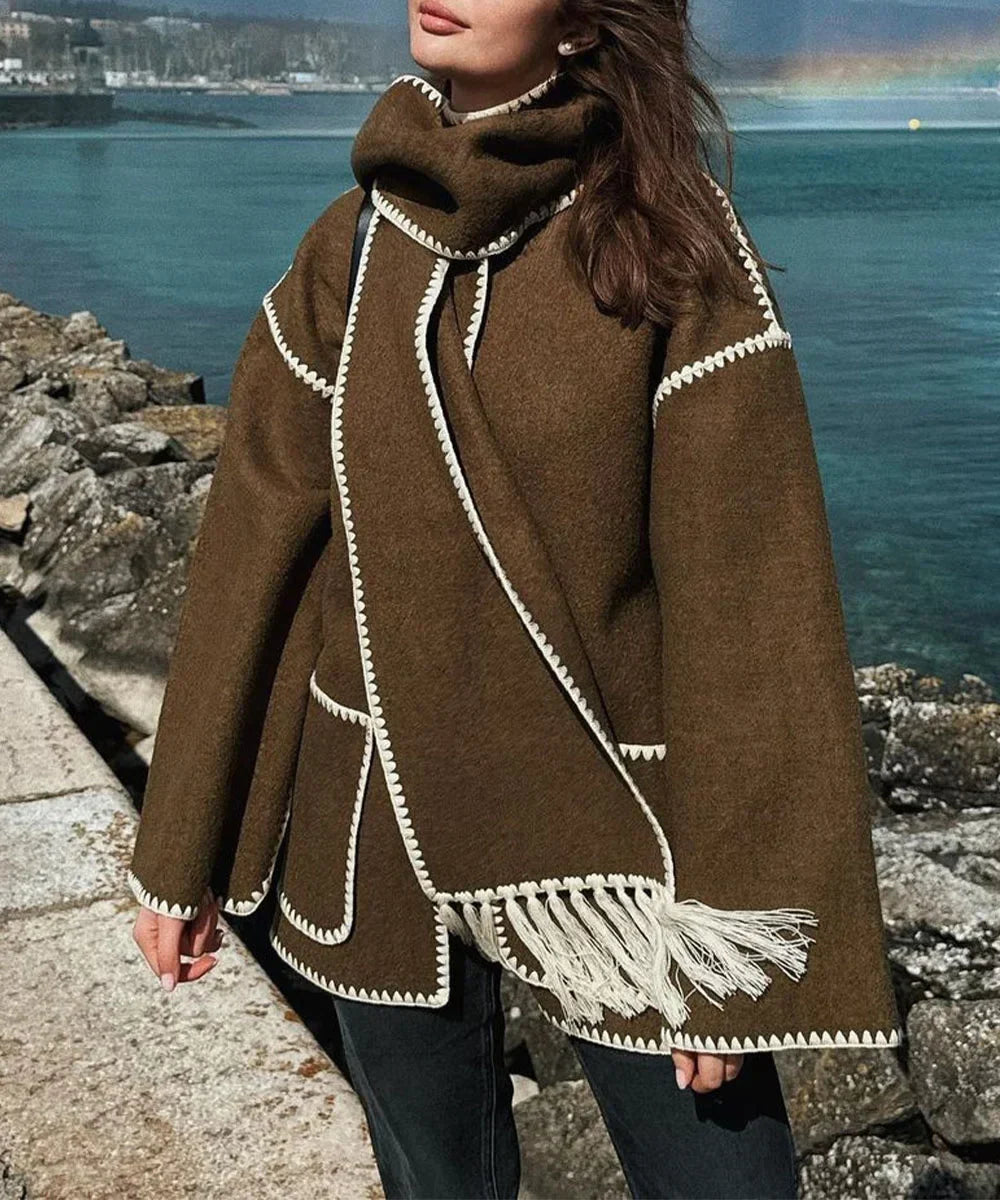 Pamela - Hepburn Style Wool Cape Coat