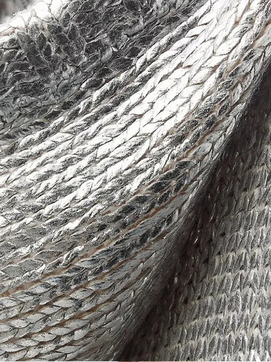 Metallic sweater for women
