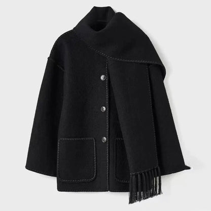 Pamela - Hepburn Style Wool Cape Coat