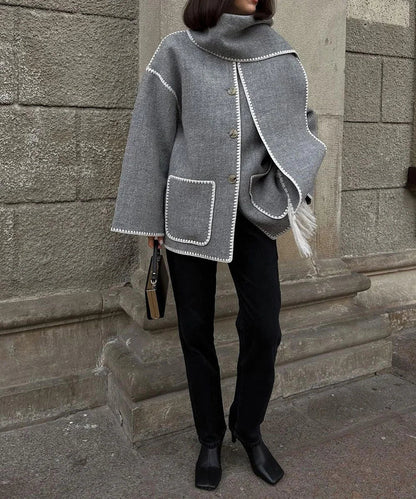 Pamela - Hepburn Style Wool Cape Coat