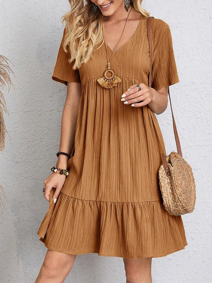 Julietta™ Wide dress with V-neckline 