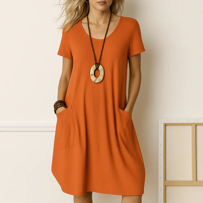 Robe Sophie™ — Robe Élégante avec Couverture Subtile du Ventre