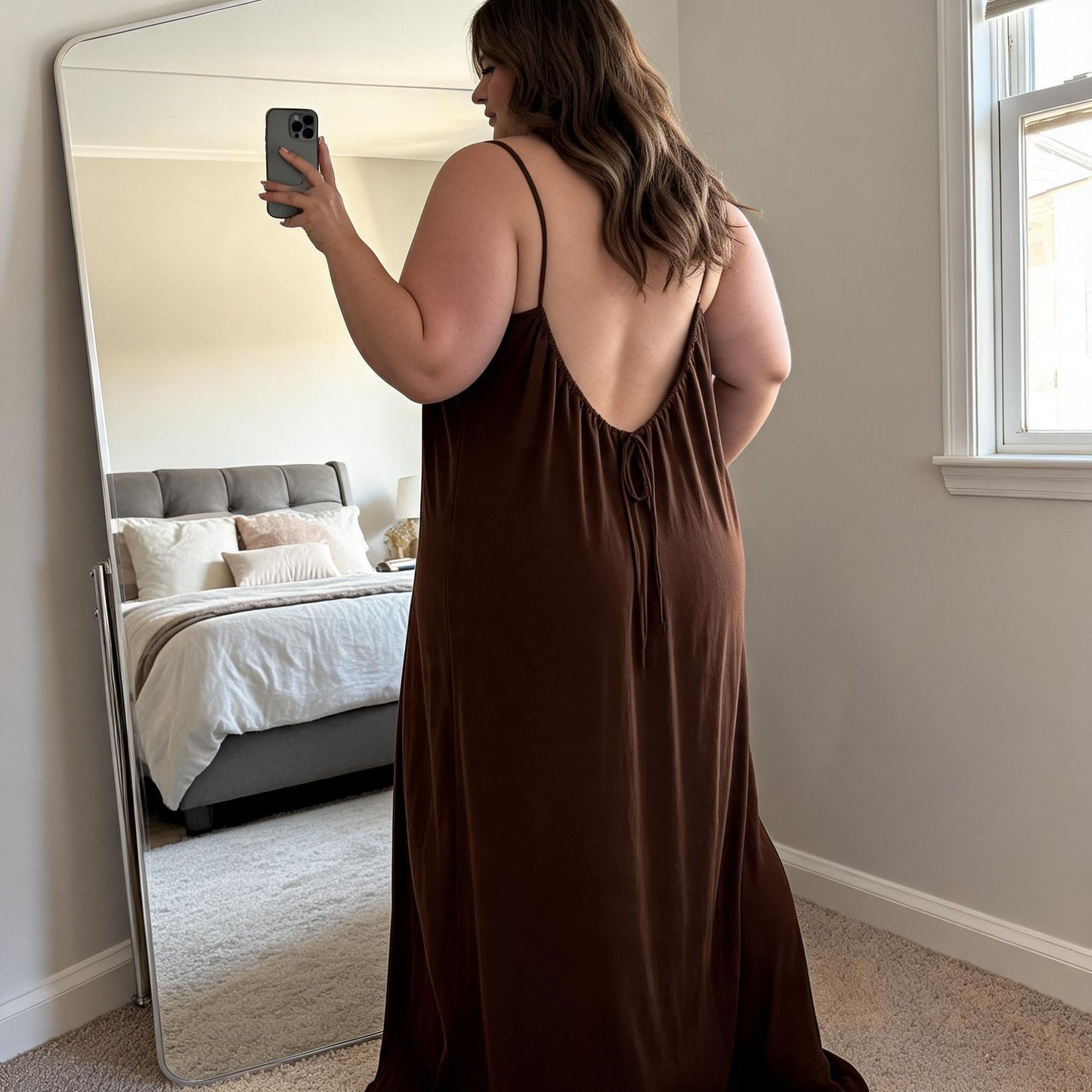 Robe Emma — Longue Dos Nu Fluide