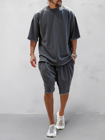 Pablo Casual - Ensemble sportif décontracté à coupe ample et solide
