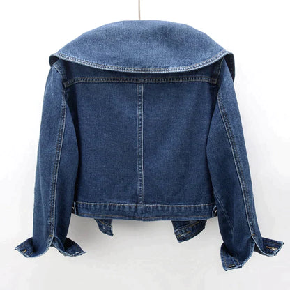 L'Amourélle - Veste en jean à grand col
