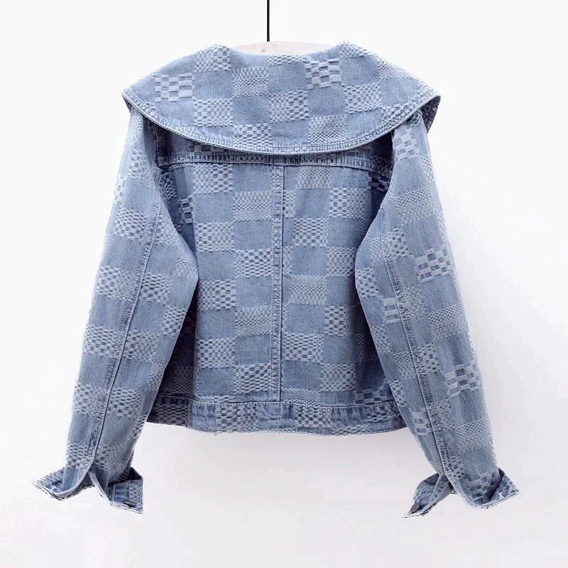 L'Amourélle - Veste en jean à grand col