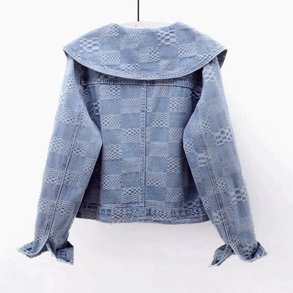 L'Amourélle - Veste en jean à grand col