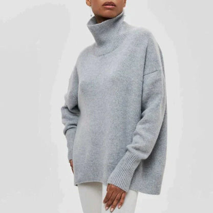 Amélie Oversized Cotton Turtleneck Sweater 