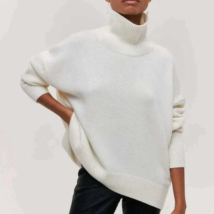 Amélie Oversized Cotton Turtleneck Sweater 