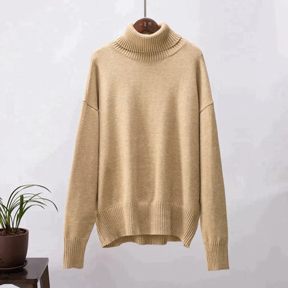 Amélie Oversized Cotton Turtleneck Sweater 