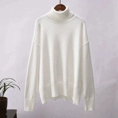 Amélie Oversized Cotton Turtleneck Sweater 