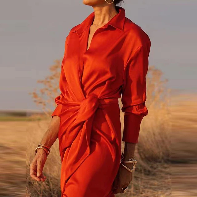 Women's shirt dress Evening dress