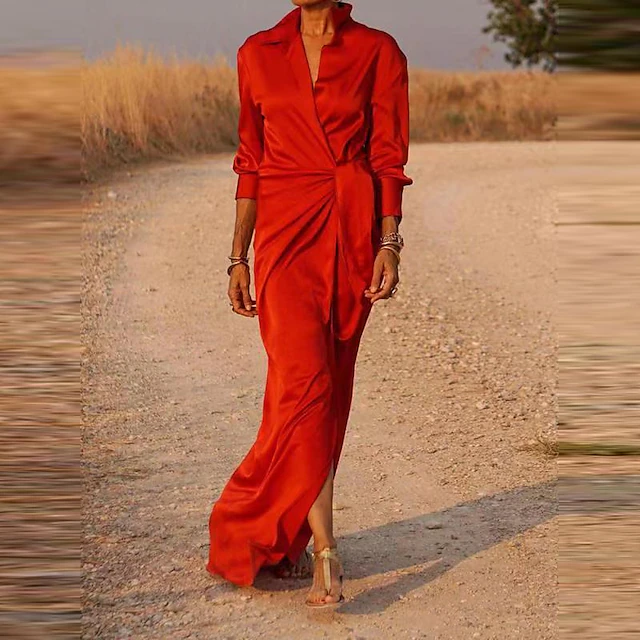 Women's shirt dress Evening dress