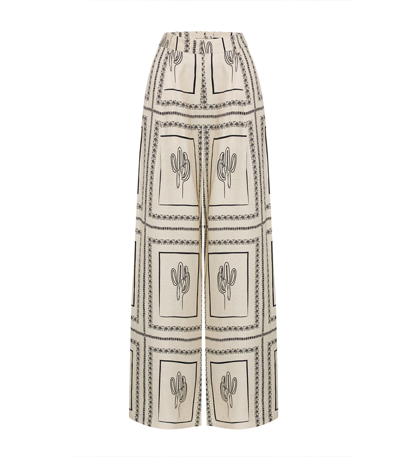 2-piece set with abstract geometric line print