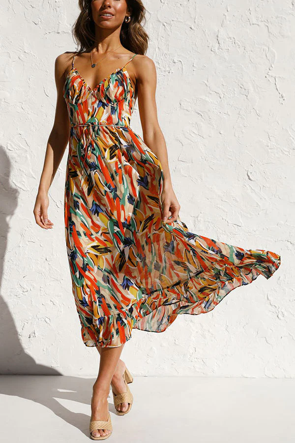 Véronica - Multicolor midi dress 