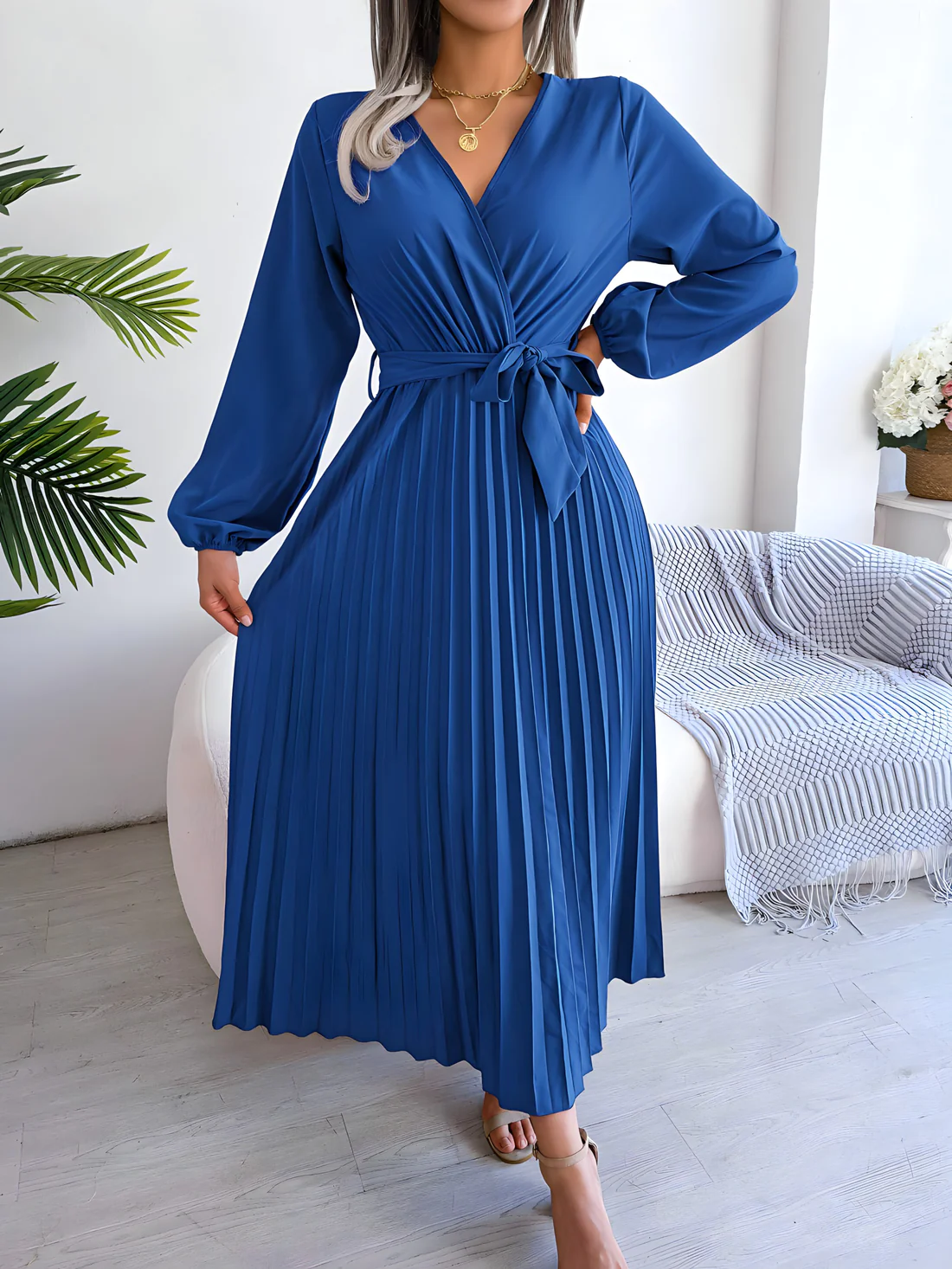 Ève - Elegant pleated dress