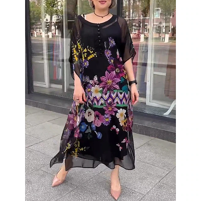 Casual floral vestido