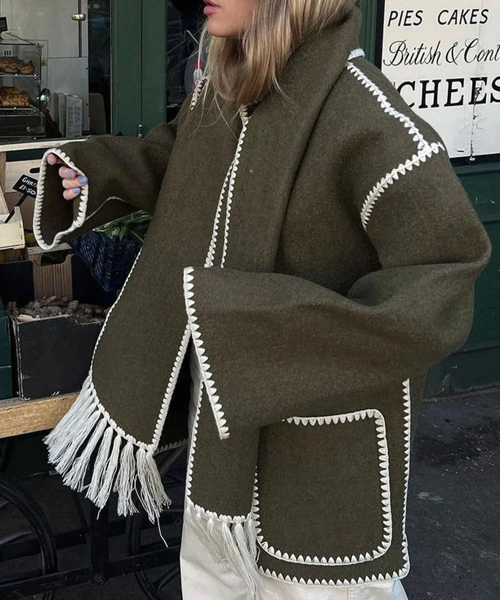 Pamela - Hepburn Style Wool Cape Coat