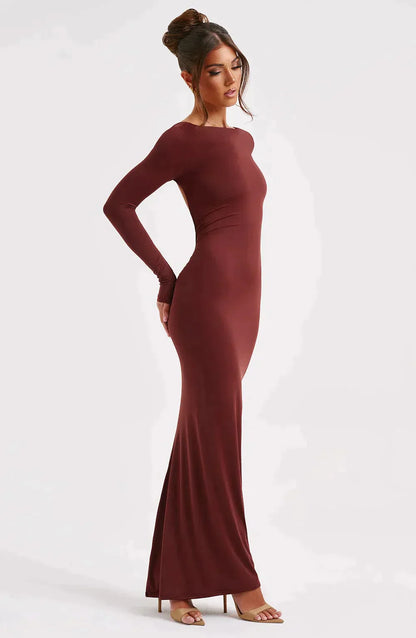 Filou's - Deep cut maxi dress