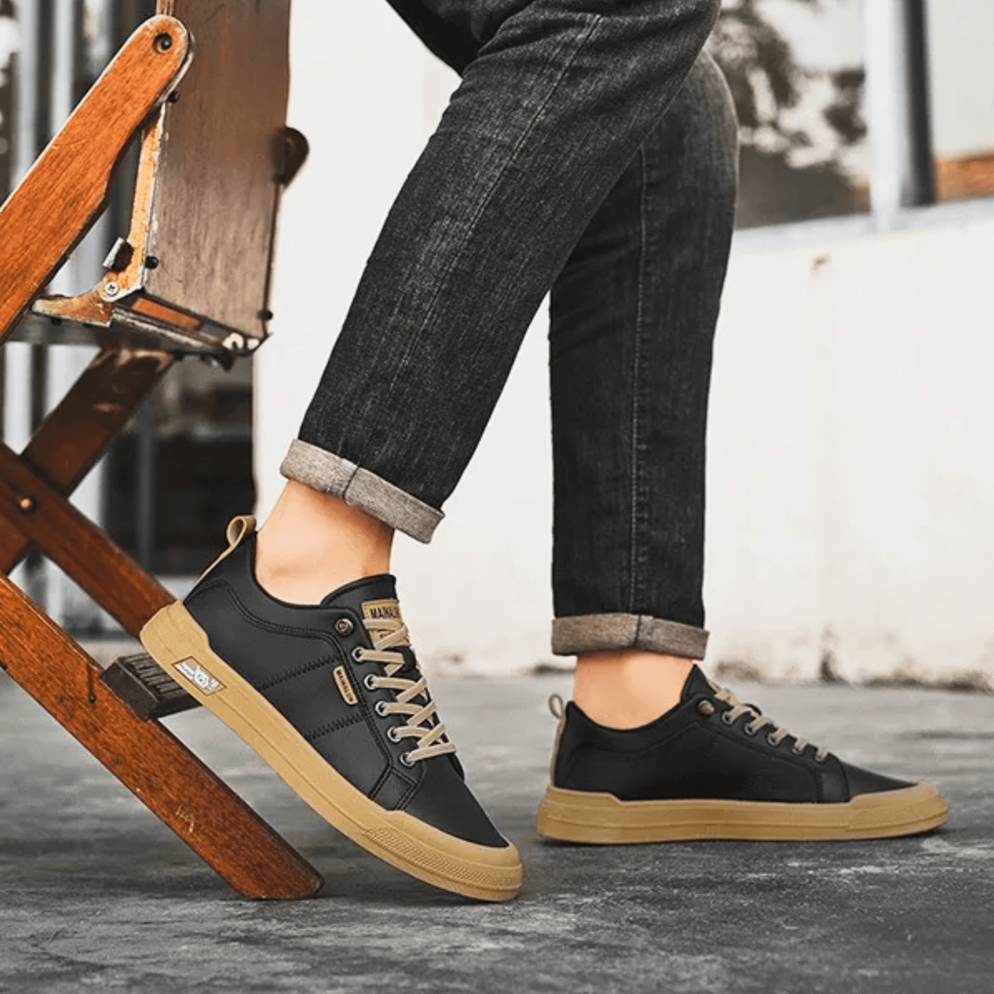 HARRINGTON — SNEAKERS CUIR PREMIUM