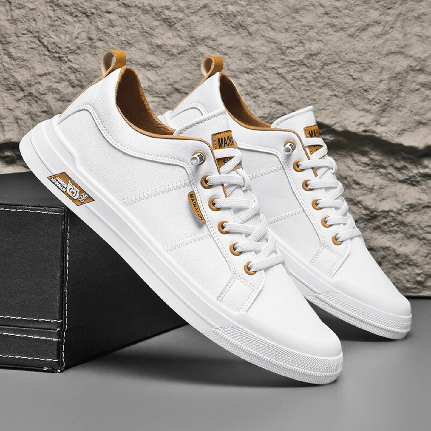 HARRINGTON — SNEAKERS CUIR PREMIUM